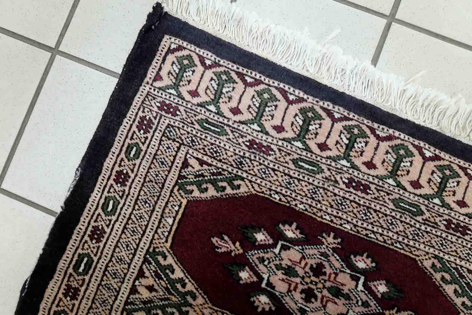 Handgefertigter uzbekischer Bukhara-Teppich, 1970er Jahre, 1C848 (Wolle) im Angebot