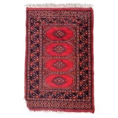 Handmade Vintage Uzbek Bukhara Rug, 1970s, 1C865