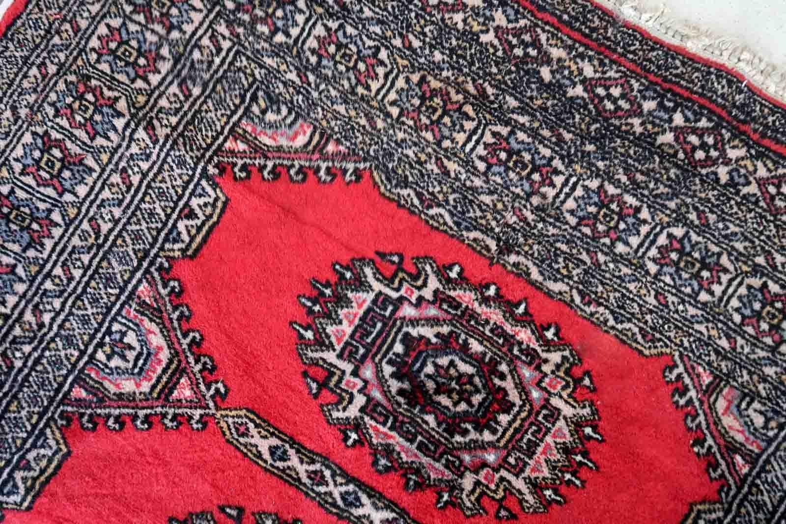 Handgefertigter usbekischer Buchara-Teppich im Vintage-Stil, 1970er Jahre, 1c894 im Angebot 3