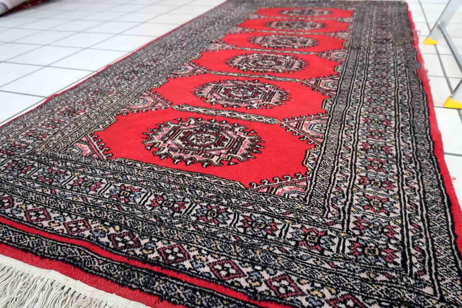 Handgefertigter uzbekischer Bukhara-Teppich, 1970er Jahre, 1c894 (Usbekisch) im Angebot