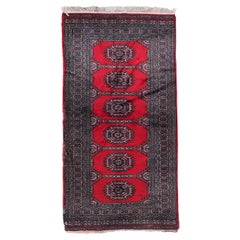 Handmade Vintage Uzbek Bukhara Rug, 1970s, 1c894