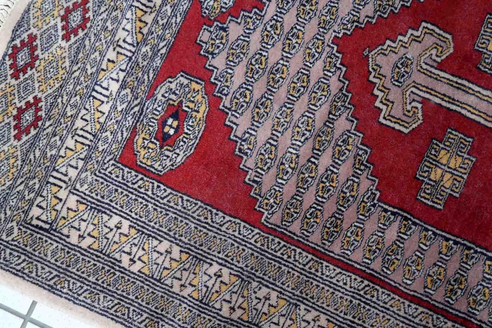 Handgefertigter usbekischer Buchara-Teppich, 1970er Jahre, 1C945 (Ende des 20. Jahrhunderts) im Angebot