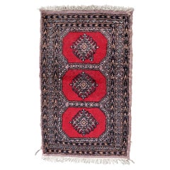 Handmade Vintage Uzbek Bukhara Rug, 1970s, 1C963