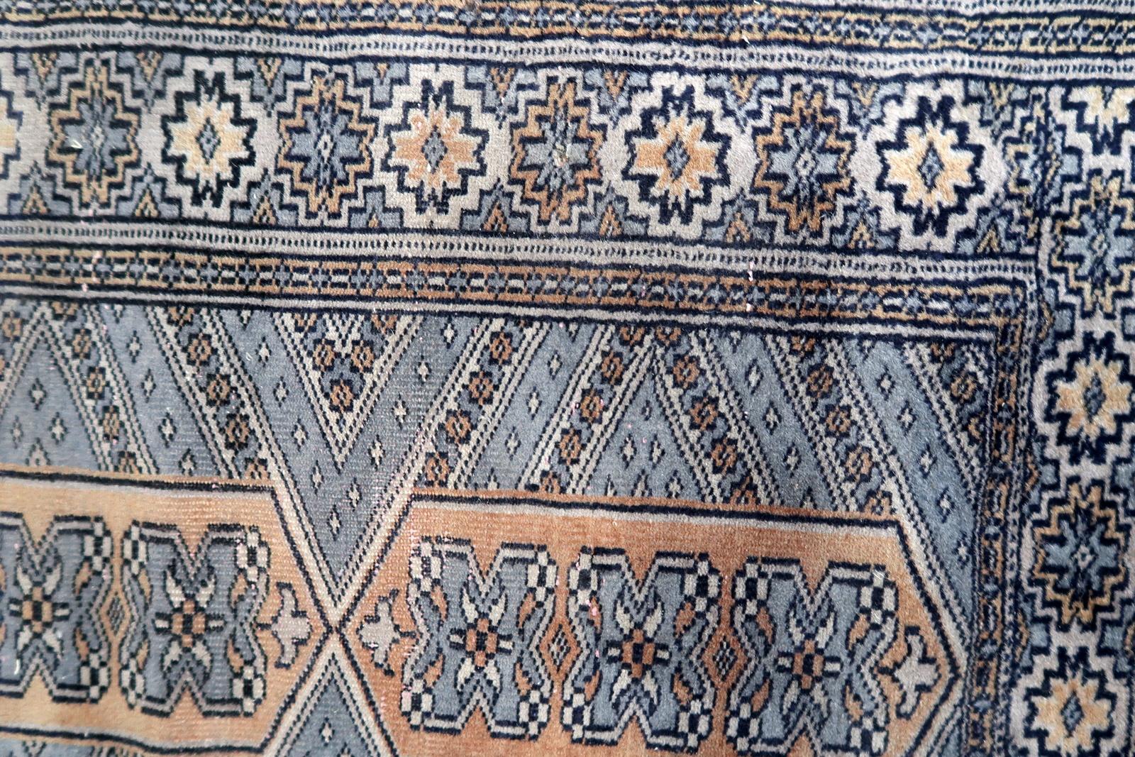 Handgefertigter usbekischer Buchara-Teppich 2' x 3,1', 1950er Jahre - 1C1144 im Angebot 2