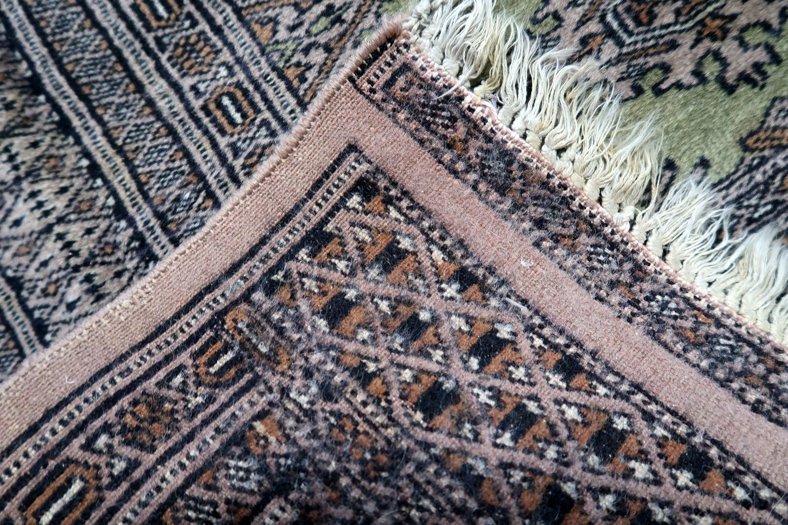 Handgefertigter usbekischer Buchara-Teppich 2,6' x 4', 1950er Jahre - 1C1145 im Angebot 5