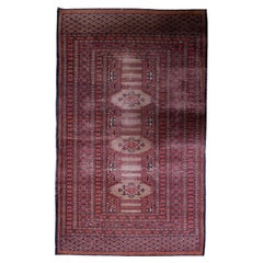 Tappeto Uzbek Bukhara vintage fatto a mano 3,1
 x 5,1
, anni 
50 - 1C1182