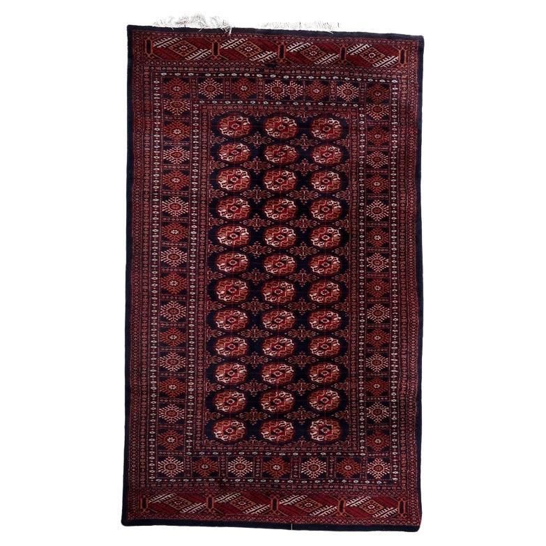 Handgefertigter usbekischer Buchara-Teppich 5' x 8,3' 1960er Jahre - 1C1151