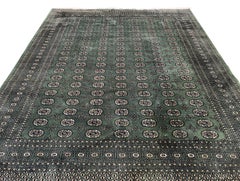 Handmade Vintage Uzbek Bukhara Rug - 8' x 10'