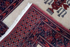 Handmade Vintage Uzbek Bukhara Runner, 1960s, 1c858