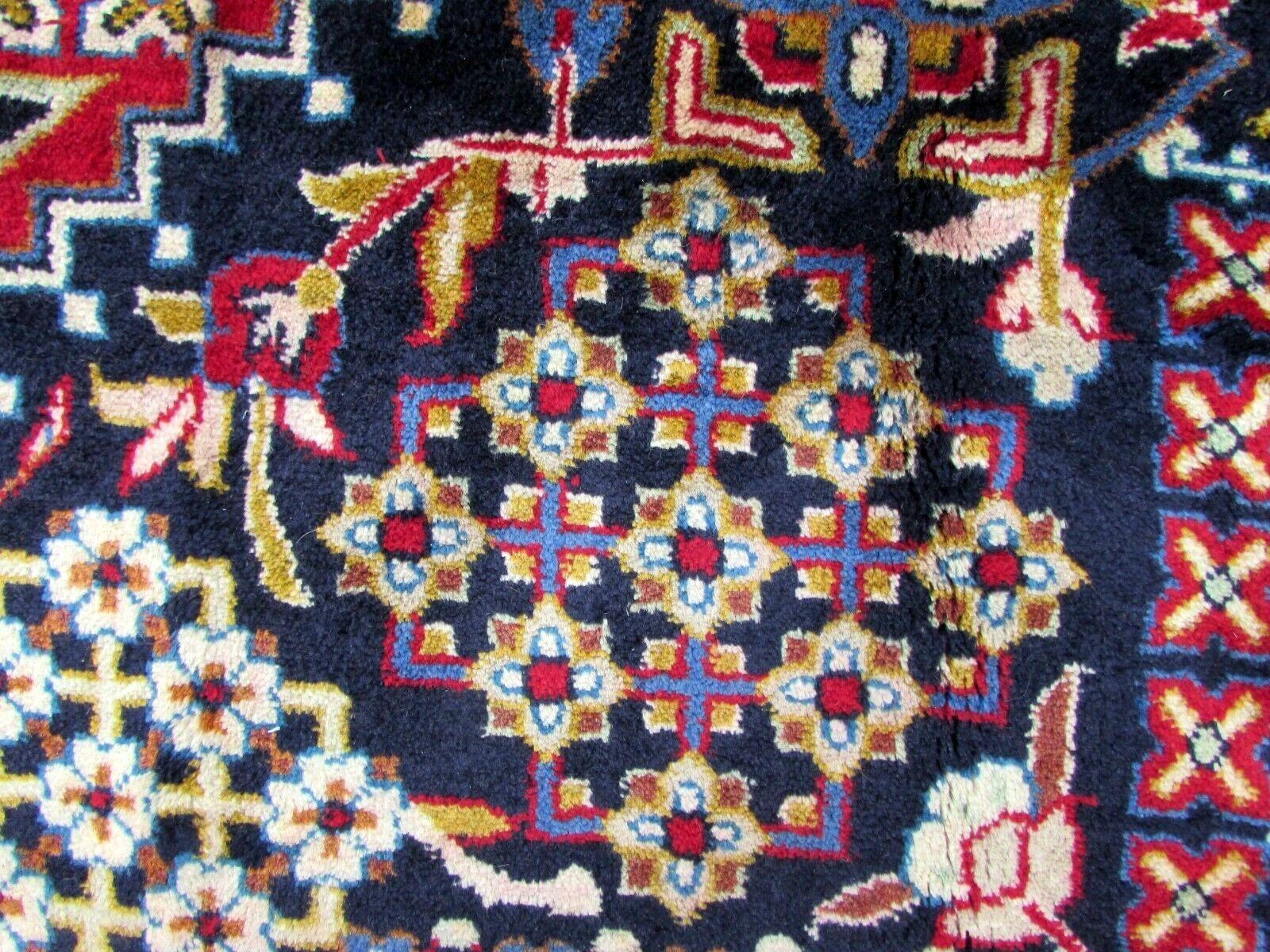 Handmade Vintage Yazd Style Rug, 1970s, 1Q0267 5