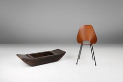 Handmade wabi-wabi Wooden Trough or vessel, France 19th Century