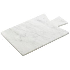 Handmade White Carrara Marble Cutting Board