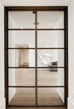 Handmade White Origami Fold Sculpture Cast Hydrostone Wall Mounted