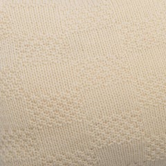 Handmade White Wool Pillow, Archaistic Style, Hand-Woven, Circa 1990