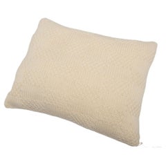 Vintage Handmade Simple White Wool Pillow