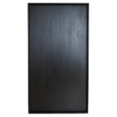 Petit plateau de service en bois noir fait main, 45 cm x 35 cm
