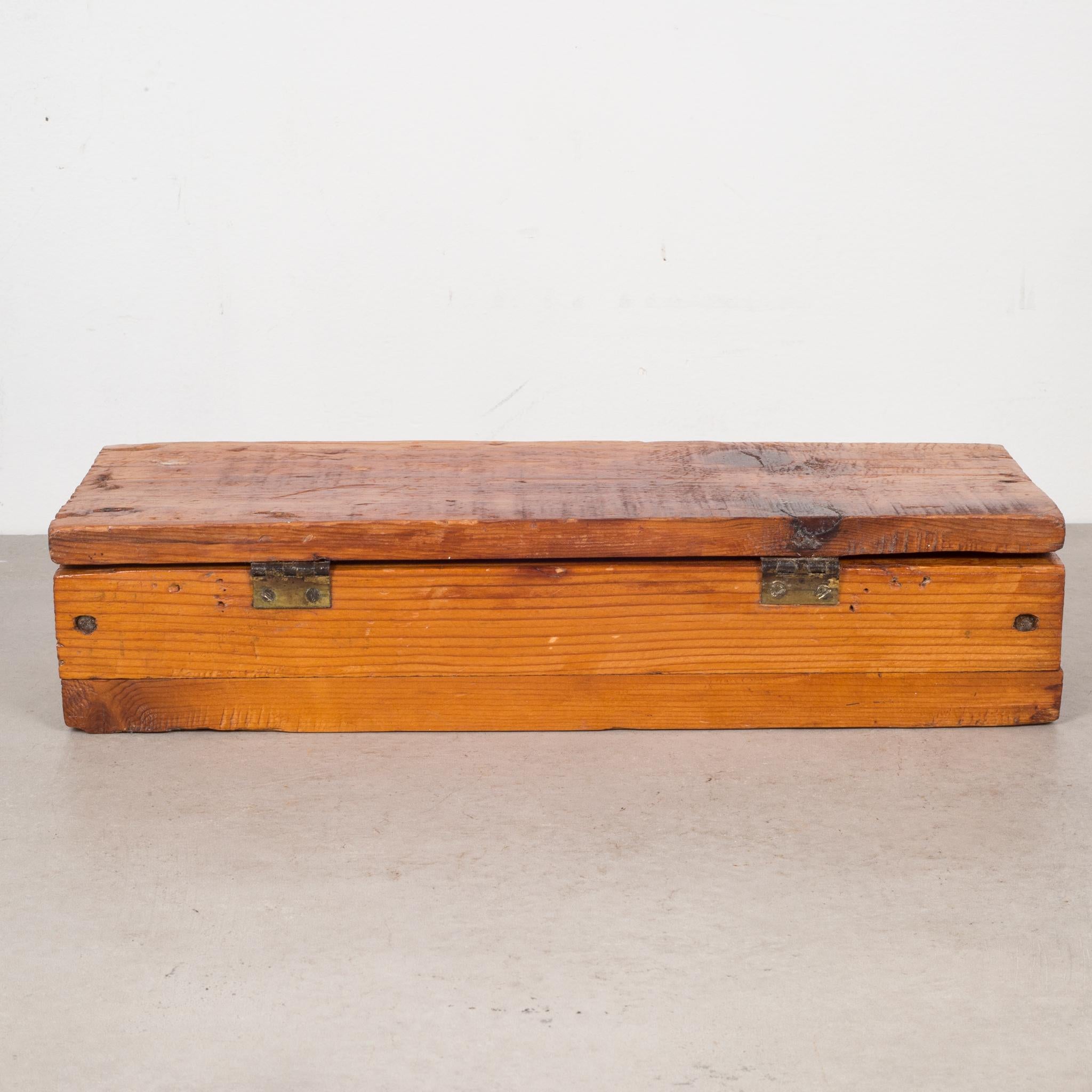 Industrial Handmade Wooden Box, circa 1940