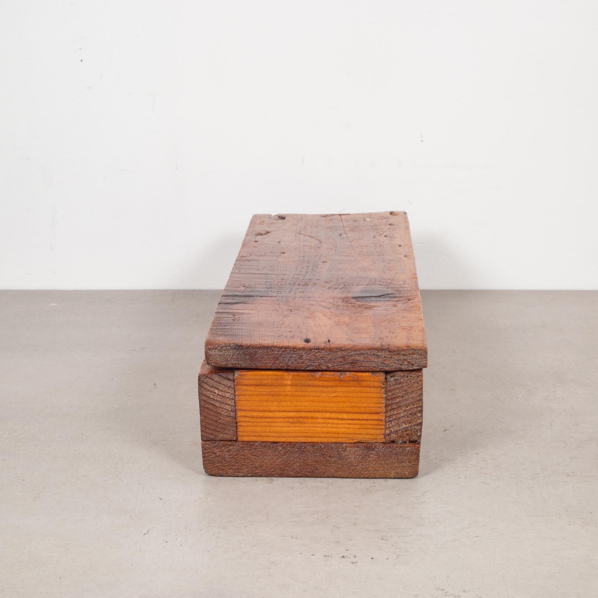 Handmade Wooden Box, circa 1940 1
