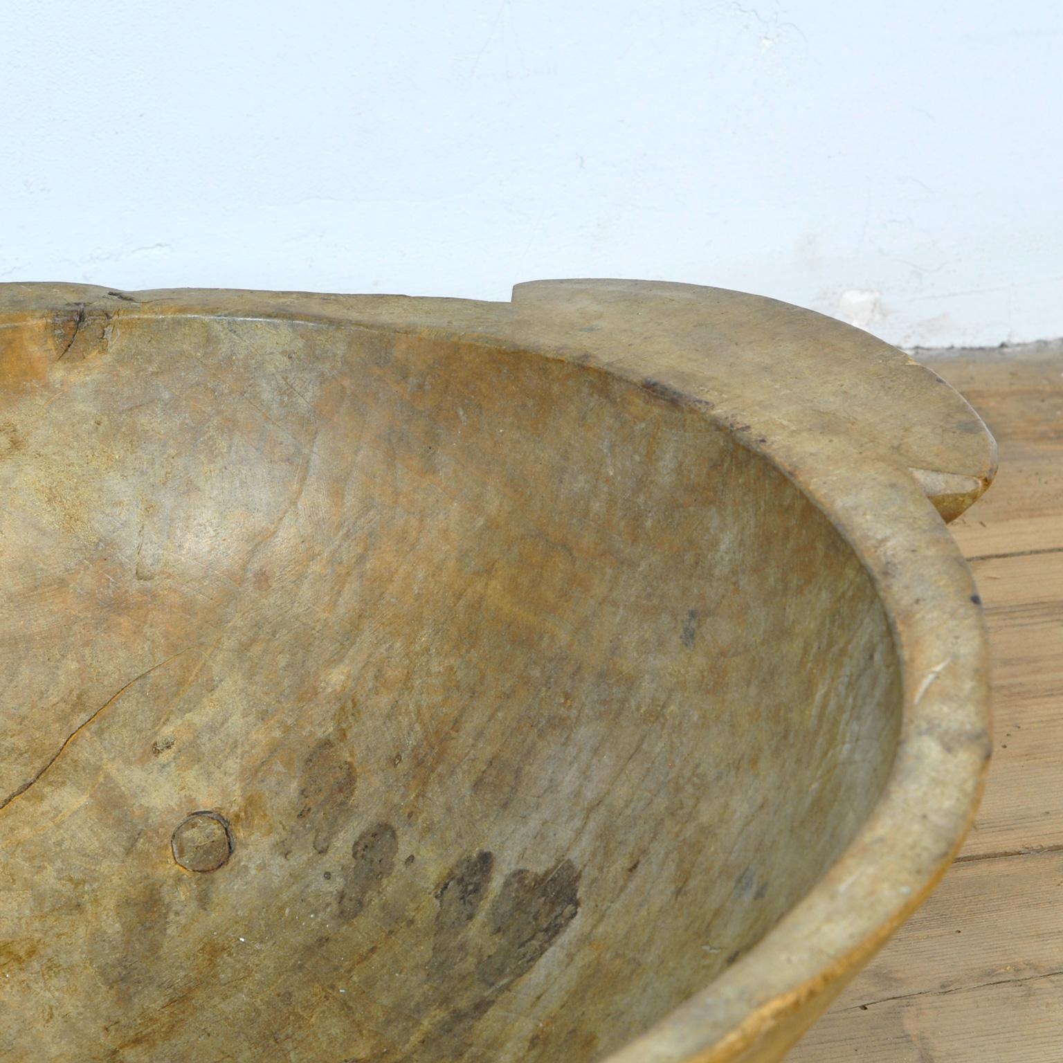 antique dough bowl