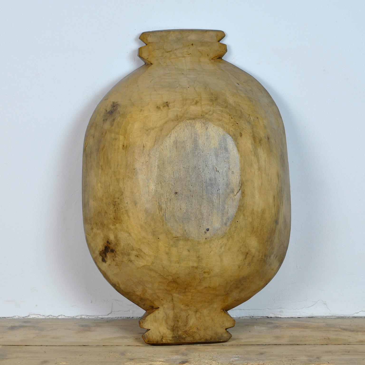 Early 20th Century Handmade Wooden Dough Bowl, Early 1900s