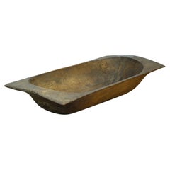 Handmade Wooden Dough Bowl, Early 1900s