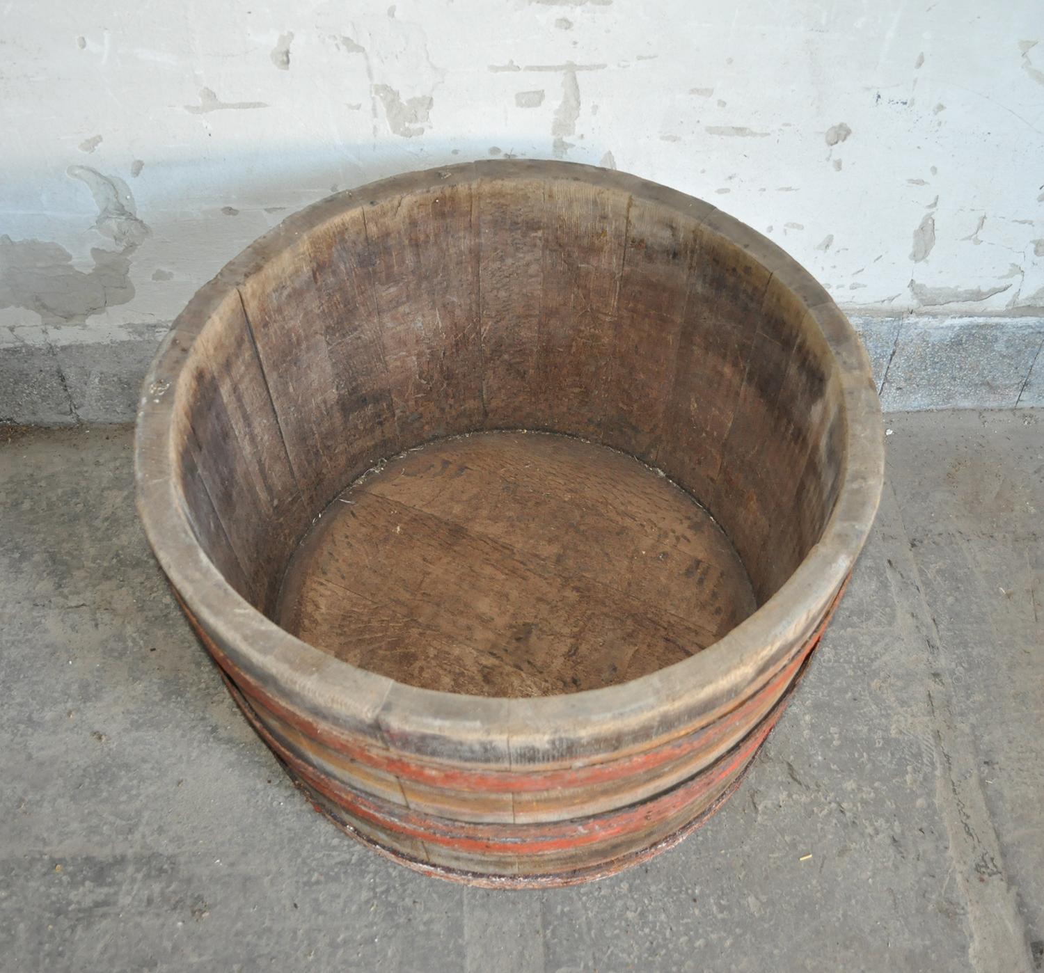 Rustic Handmade Wooden Hungarian Wine Tubs For Sale