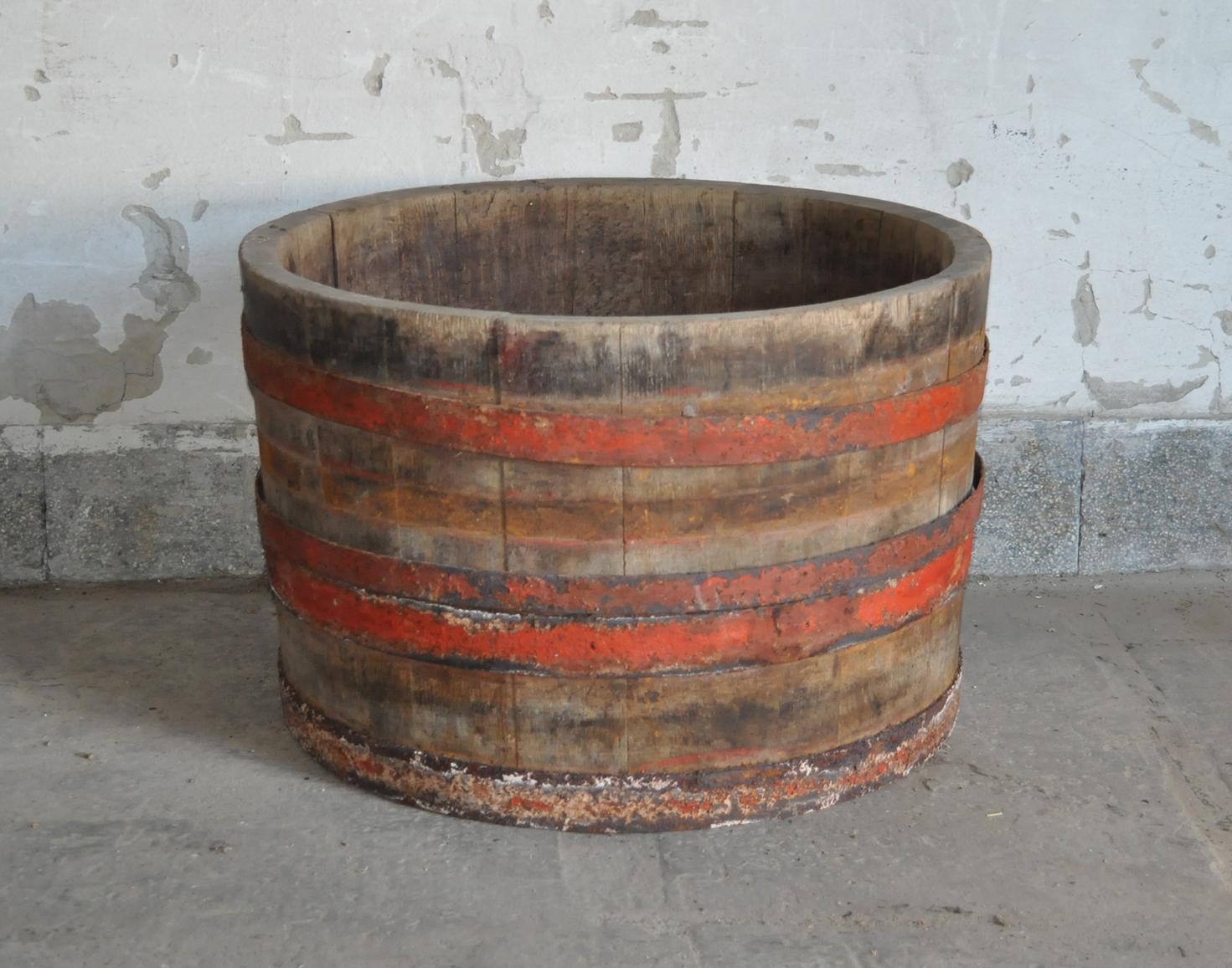 Pine Handmade Wooden Hungarian Wine Tubs For Sale