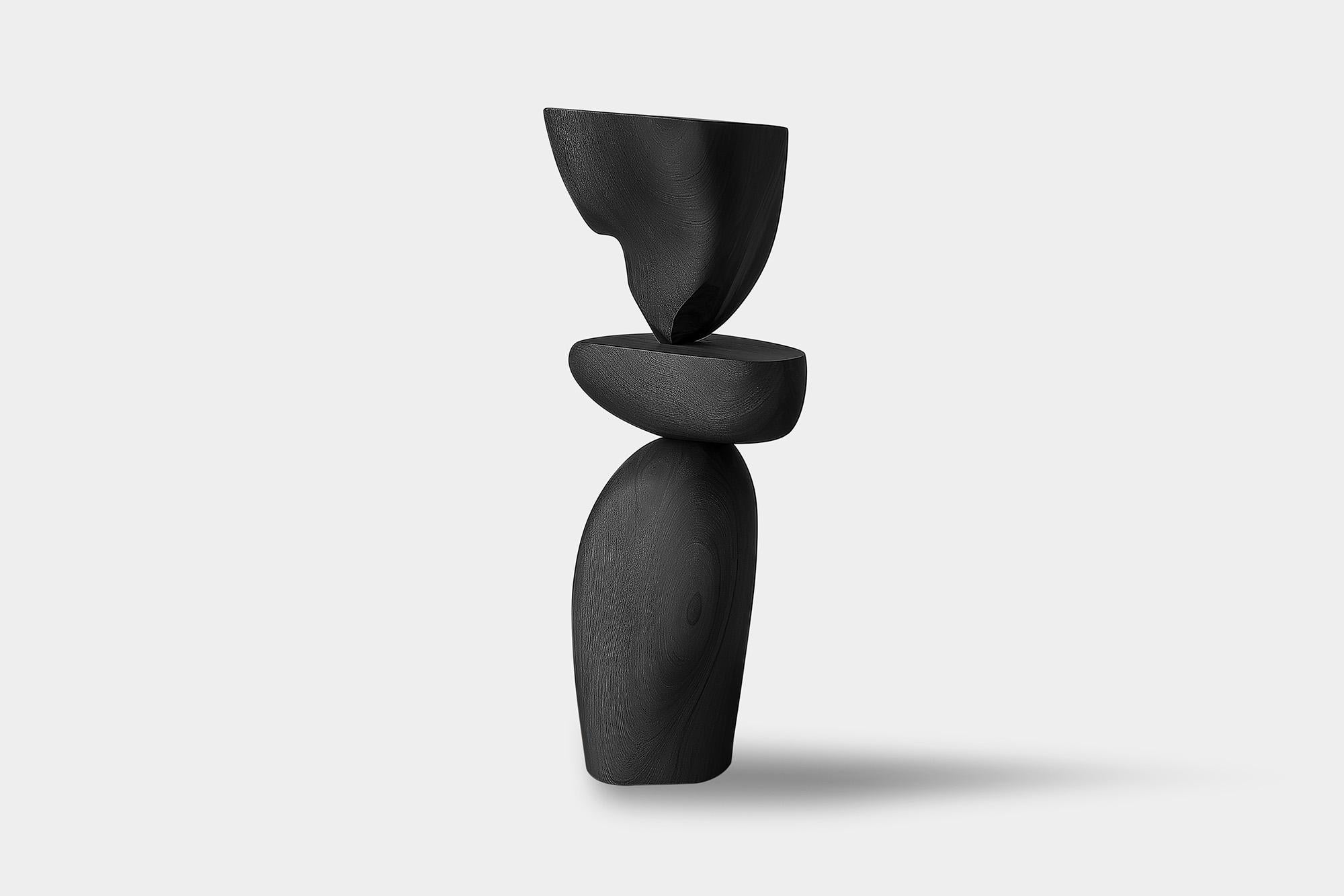 Messicano Scultura in legno fatta a mano Lull No91 di NONO - Arte astratta per interni di lusso in vendita