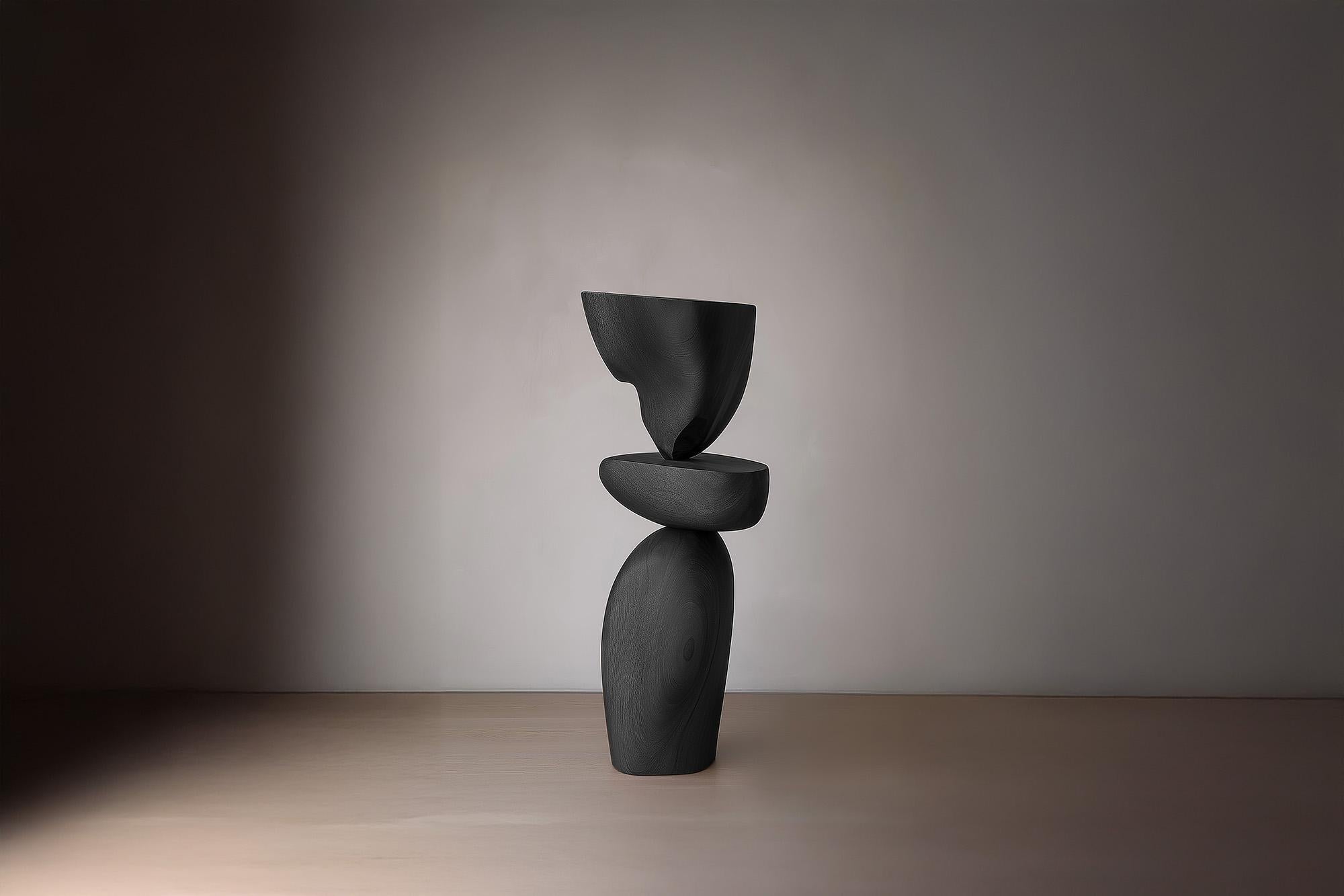 Fatto a mano Scultura in legno fatta a mano Lull No91 di NONO - Arte astratta per interni di lusso in vendita