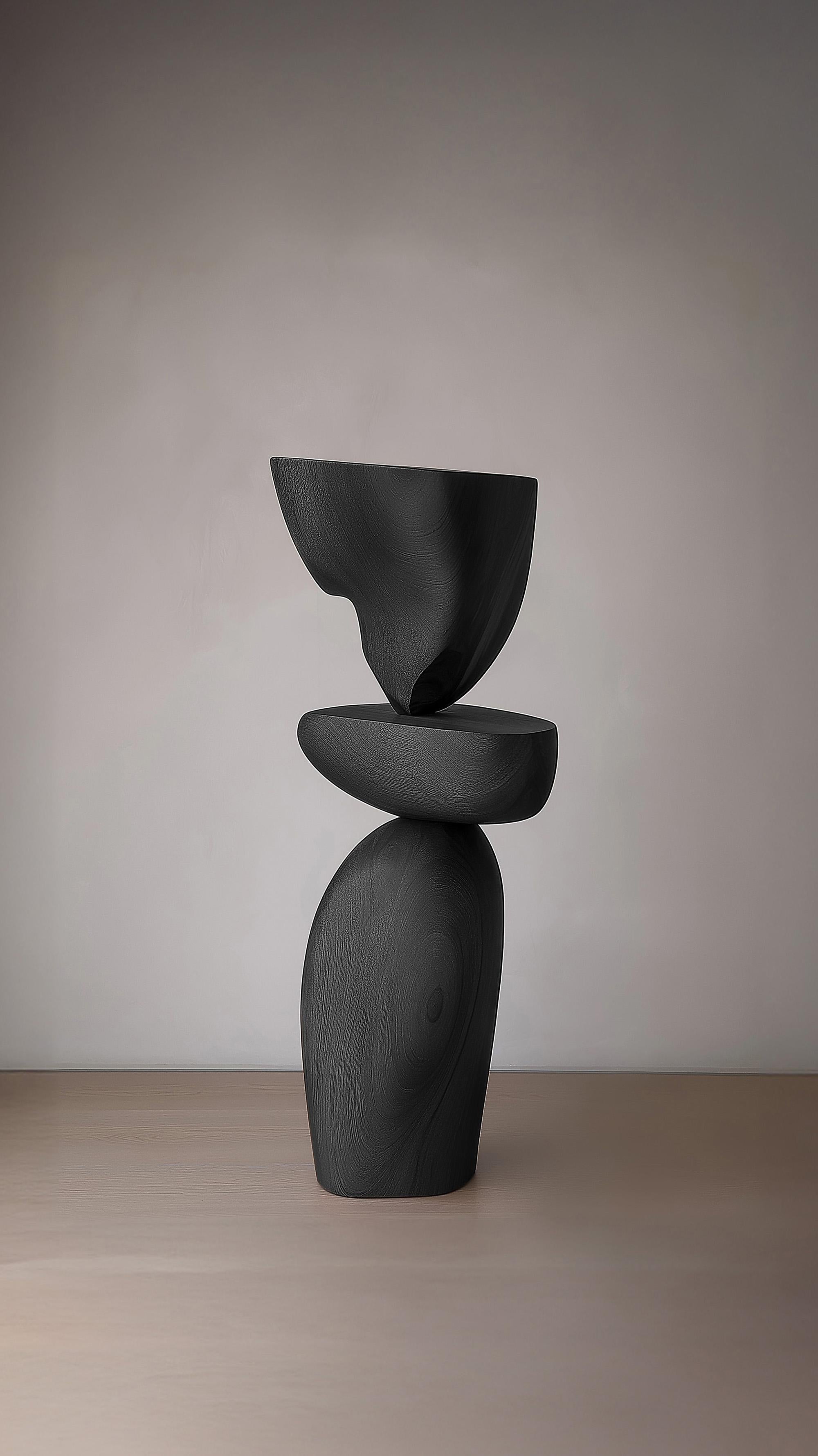 XXI secolo e contemporaneo Scultura in legno fatta a mano Lull No91 di NONO - Arte astratta per interni di lusso in vendita