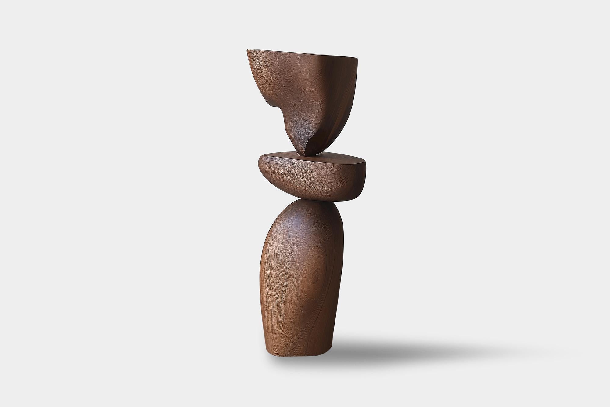 Handmade Wooden Sculpture Lull No91 by NONO – Abstract Art for Luxury Interiors