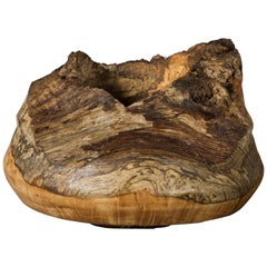 Handmade Wooden Vase Limited Edition 1/1 Oak Burr Mini Vessel