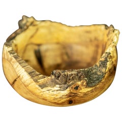 Handmade Wooden Vase Limited Edition 1/1 Oak Dish Bowl