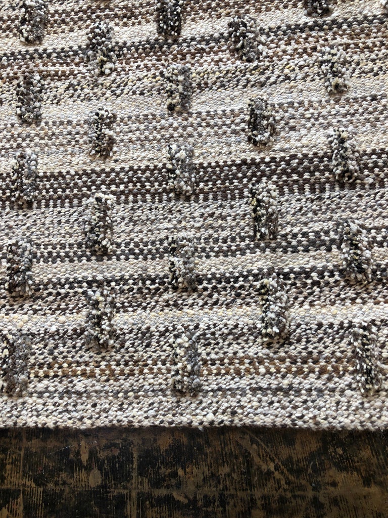 Handmade Wool Cut Pile Organic Modern Rug, in Stock For Sale at 1stdibs