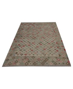 Handmade Wool Kilim Rug Traditional Scandinavian Style Kilims Carpet