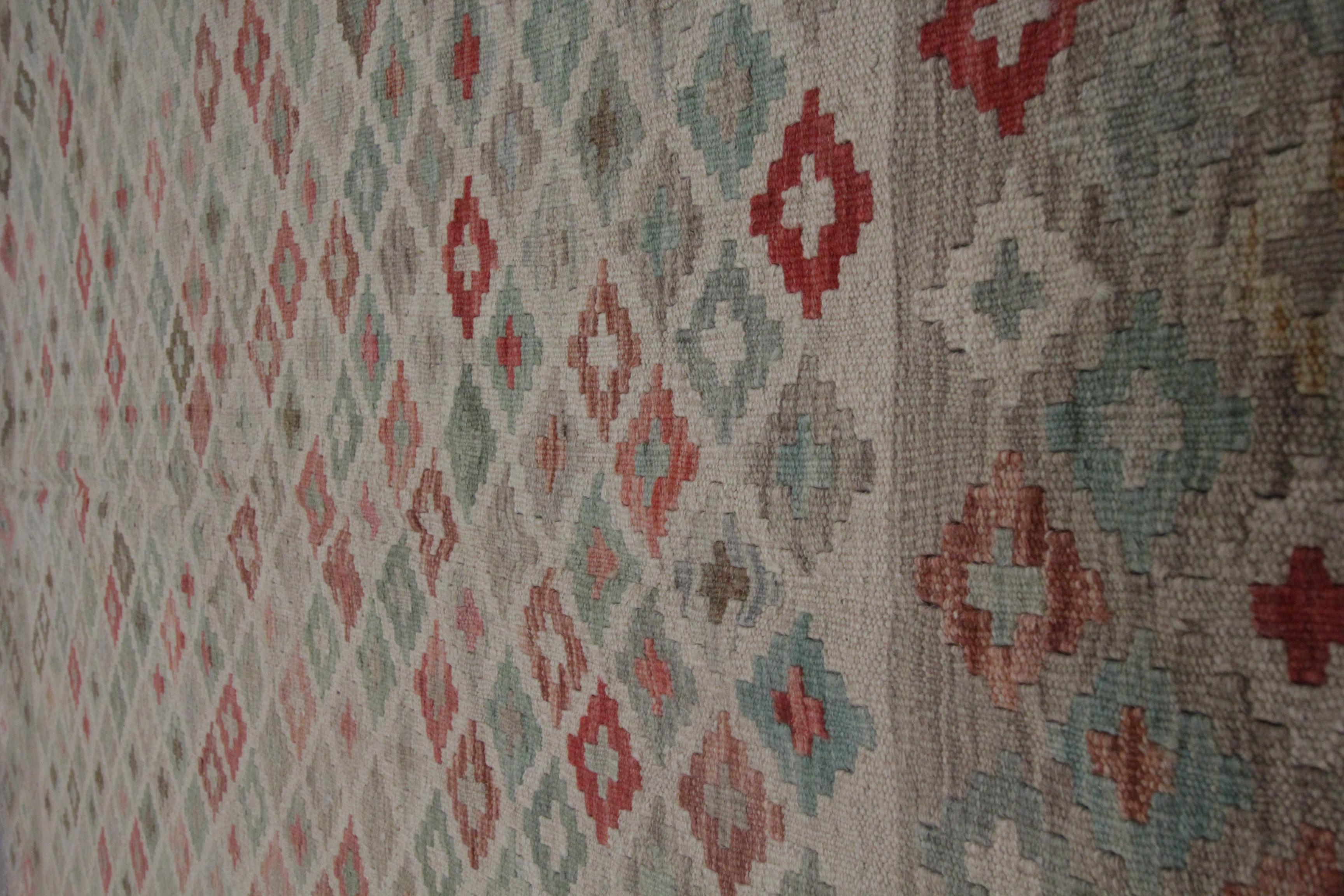Alfombra Kilim de lana hecha a mano Alfombra Kilim tradicional de estilo escandinavo Anudado a mano en venta