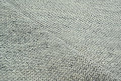 Handmade Wool Rug in Soft Ash Grey, Minimal Contemporary Texture Carpet