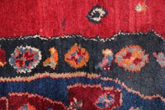 Handmade Wool Runner Rug Long Red Orange Traditional Oriental Carpet