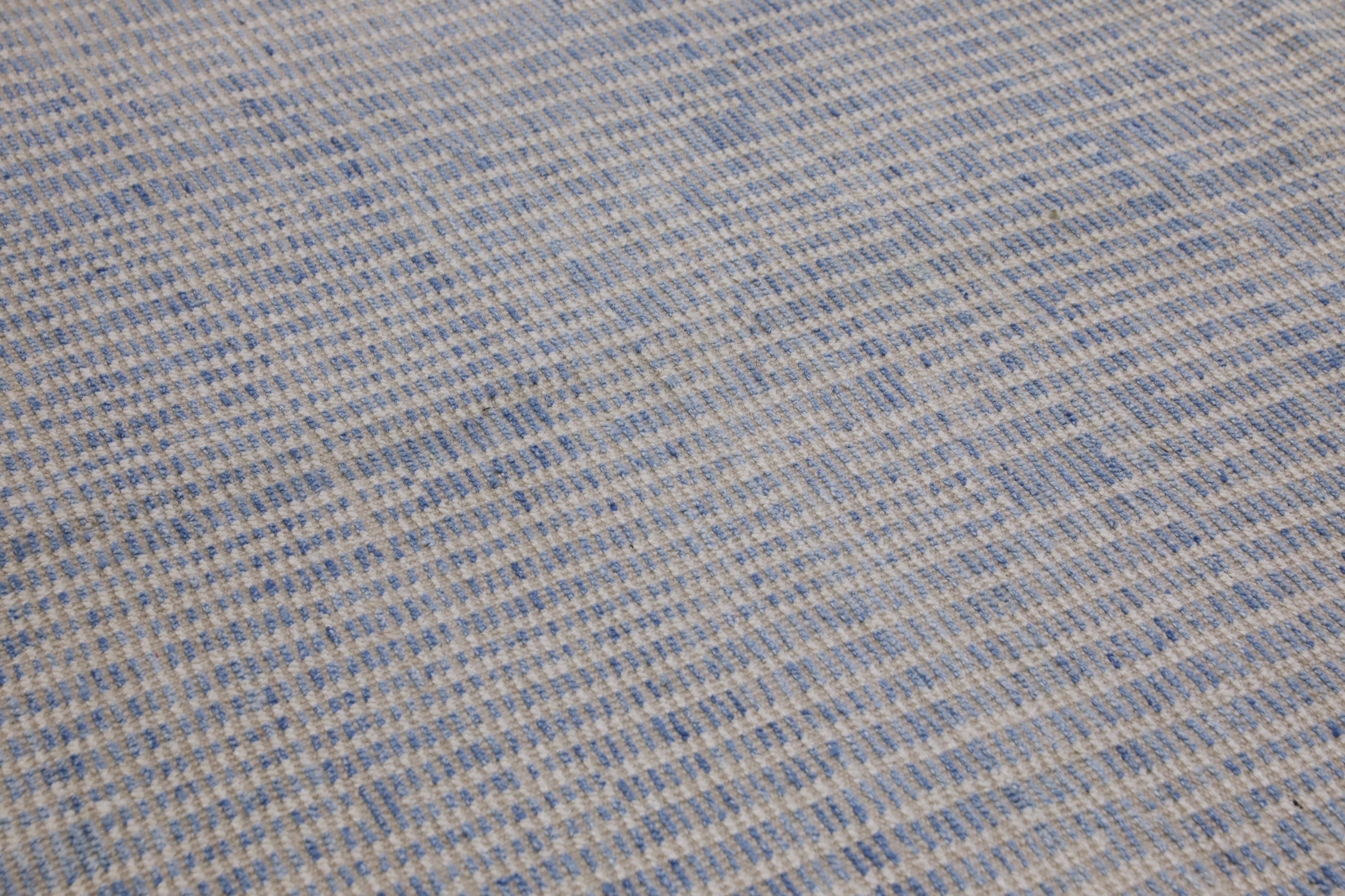 Handgefertigter Tulu-Teppich aus Wolle in geometrischem Design 10' x 13'10