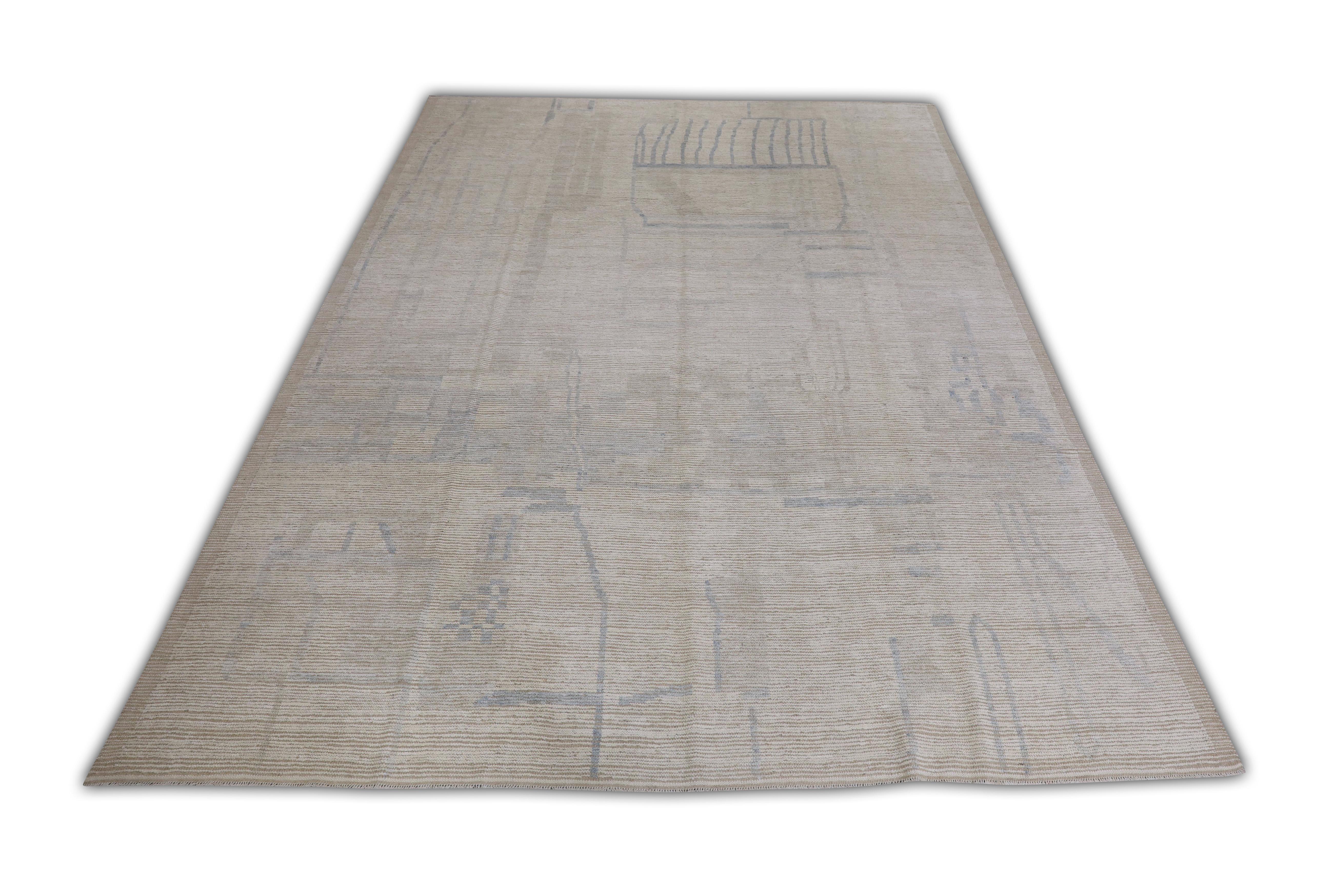 A stunning modern Turkish Tulu rug that is sure to add a touch of warmth and luxury to any space. This rug has been meticulously handwoven using traditional techniques, ensuring its quality and durability.

The rug is made with 100% natural