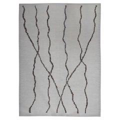  Handgefertigter Tulu-Teppich aus Wolle in geometrischem Design 12'3" x 16'5"