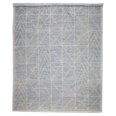  Tapis Tulu en laine fait à la main au design géométrique 12'7" x 18'8"