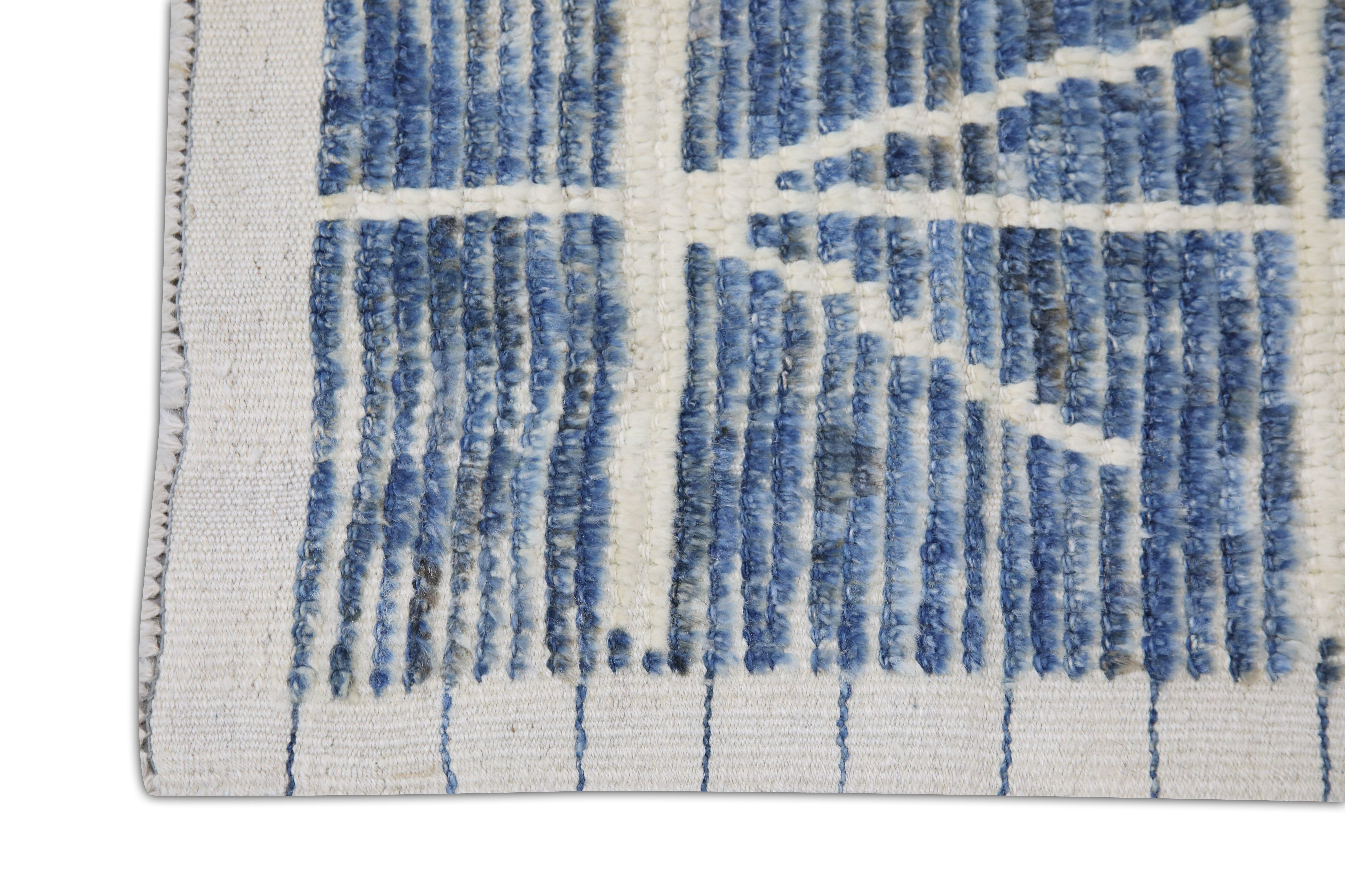 Turkish  Handmade Wool Tulu Rug in Geometric Design 2'11