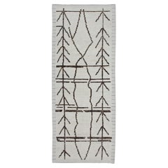  Handmade Wool Tulu Rug in Geometric Design 2'8" x 6'8"