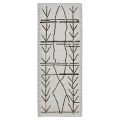 Handmade Wool Tulu Rug in Geometric Design 2'9" x 6'9"