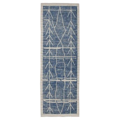 Handmade Wool Tulu Rug in Geometric Design 3'1" x 8'4"