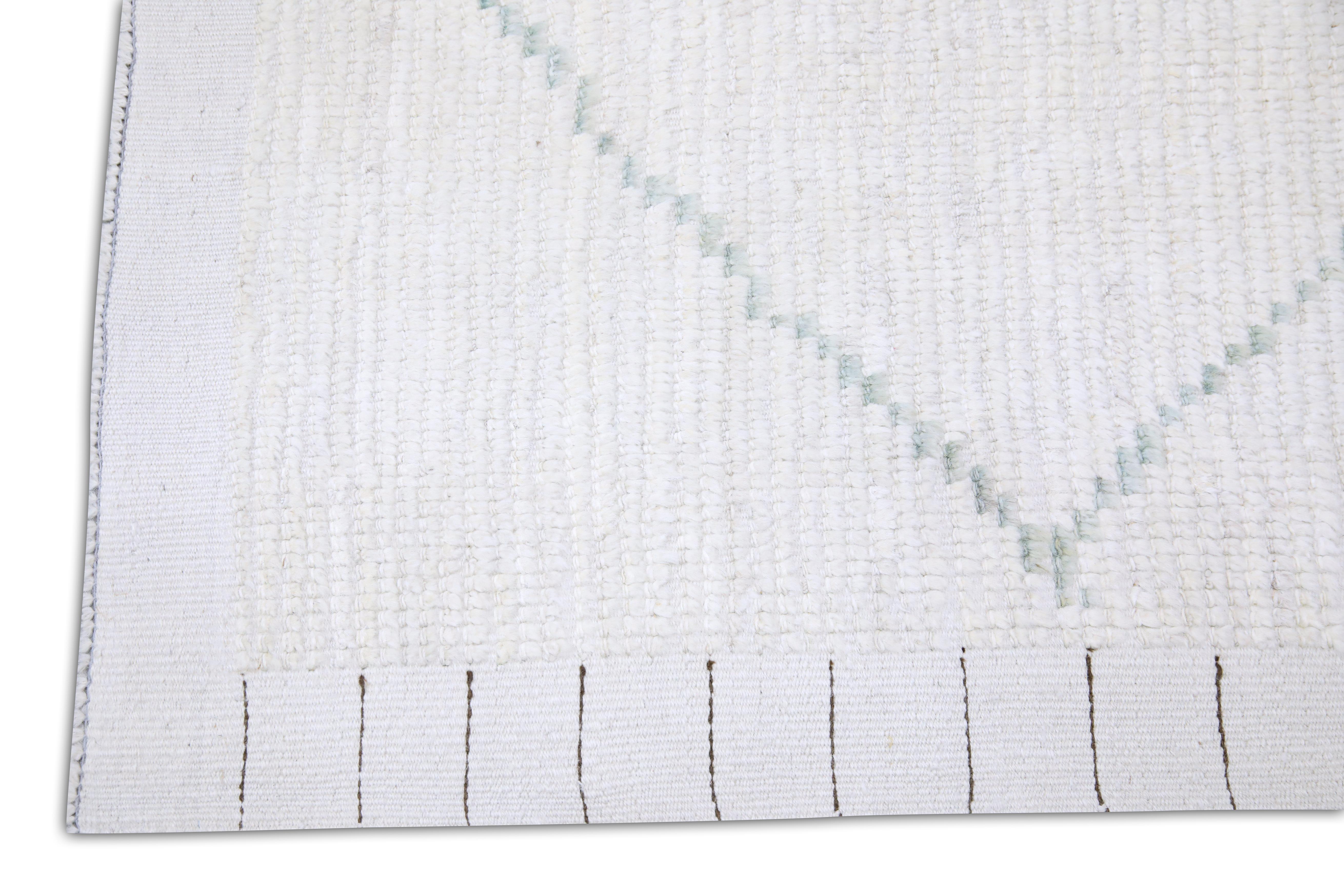  Handmade Wool Tulu Rug in Geometric Design 8'11