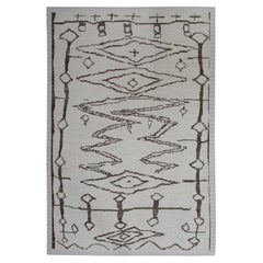  Handmade Wool Tulu Rug in Geometric Design 9'1" x 13'3"