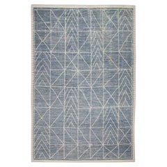  Handmade Wool Tulu Rug in Geometric Design 9'11" x 14'8"