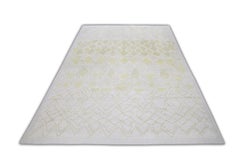 Handgefertigter Tulu-Teppich aus Wolle in geometrischem Design 9'4" x 12'7"